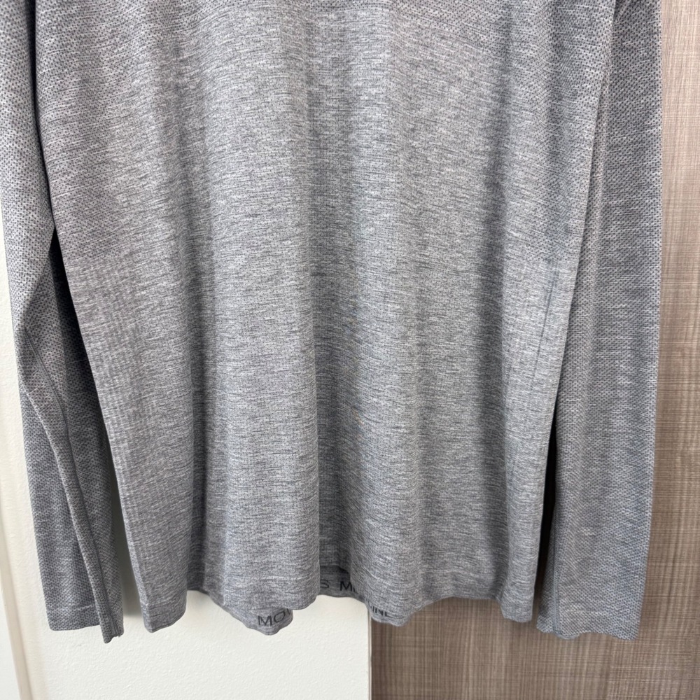 Lululemon Grey Metal Vent Tech Long Sleeve Shirt Tee 2.0 Slate White Size XL - Picture 7 of 14